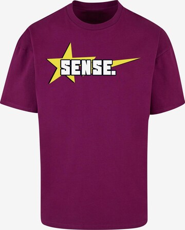9N1M SENSE Shirt 'Star' in Lila: voorkant