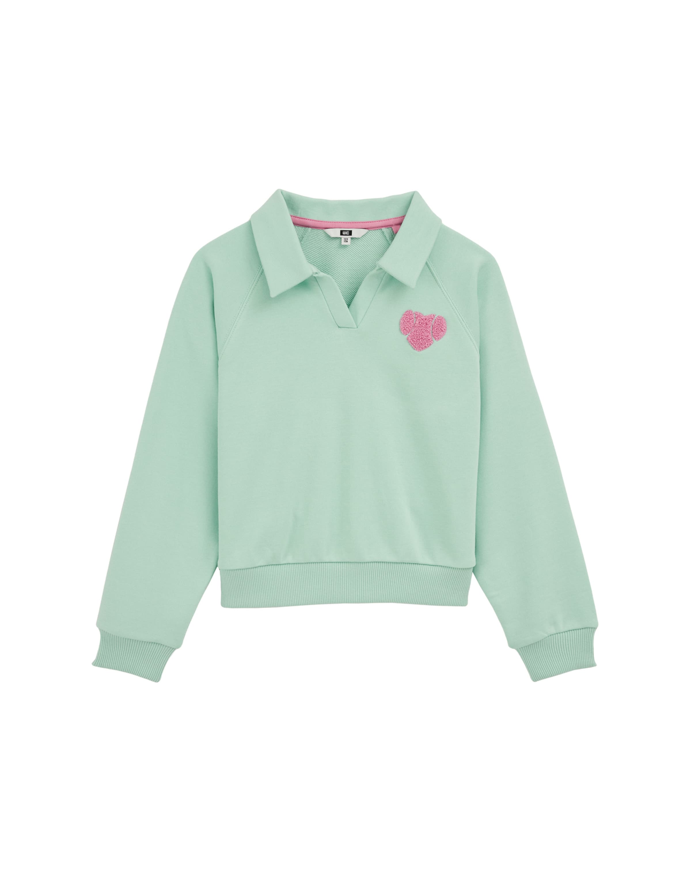 WE Fashion Bluzka sportowa 'Meisjes' w kolorze zielony: przód