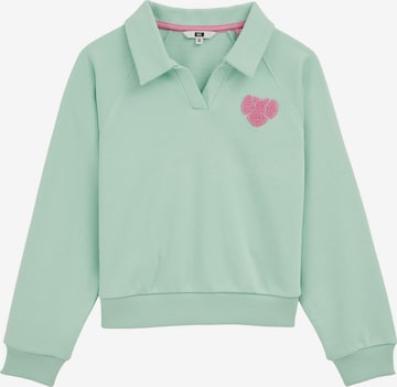 WE Fashion Collegepaita 'Meisjes' värissä vihreä: etupuoli