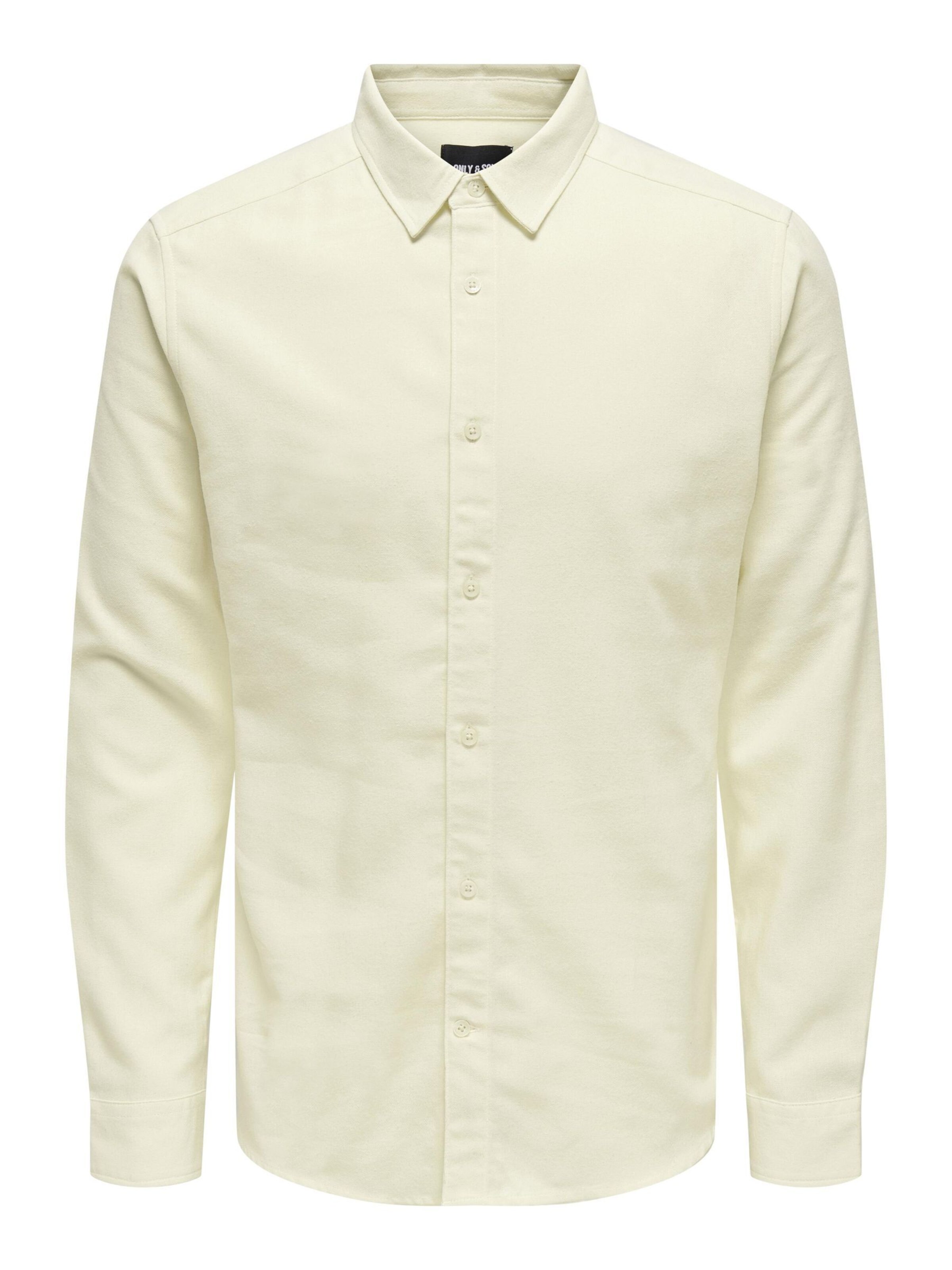 Only & Sons Regular Fit Hemd in Beige: Vorderseite