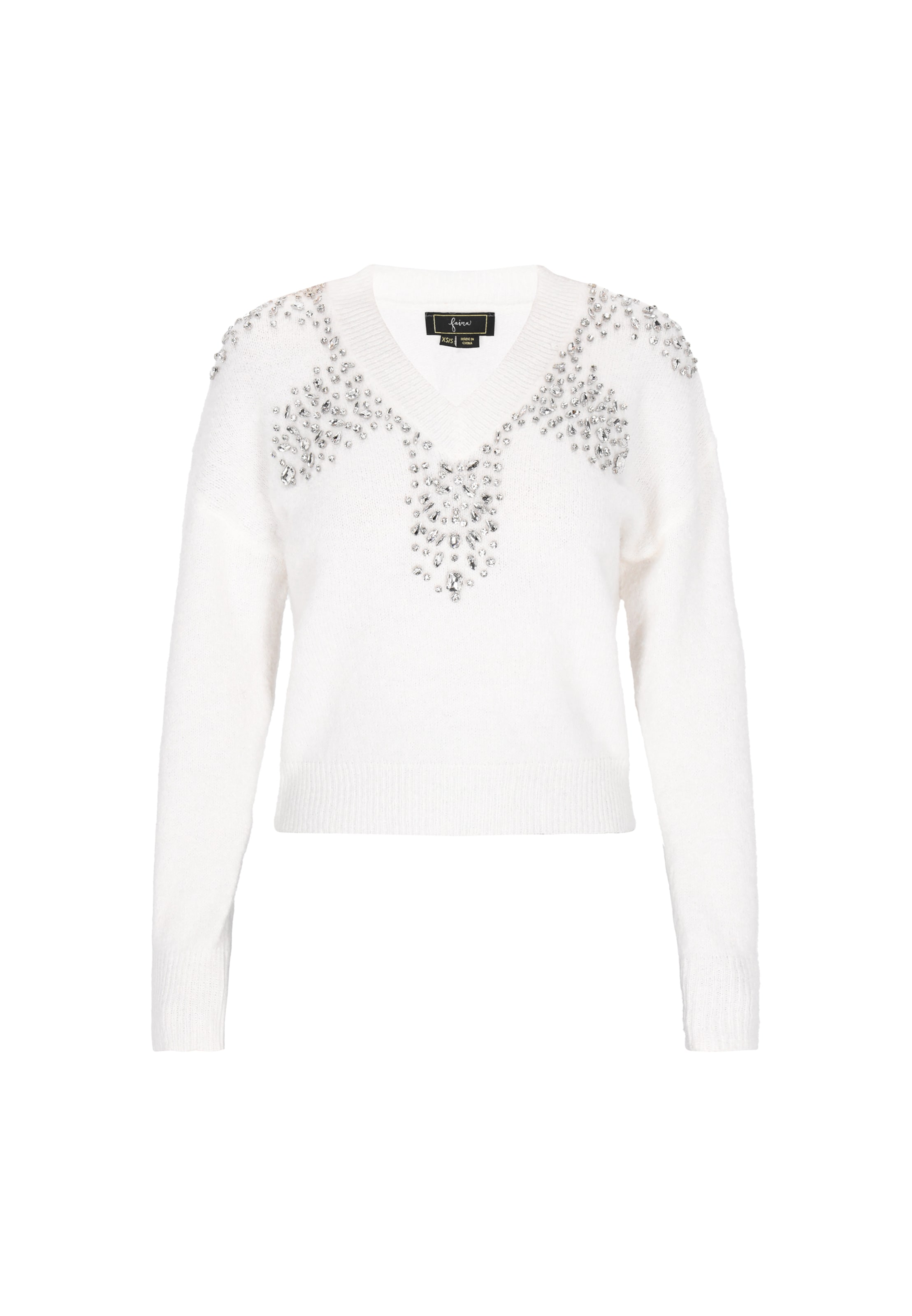 faina Pulóver 'Fashion Look' - fehér: elől