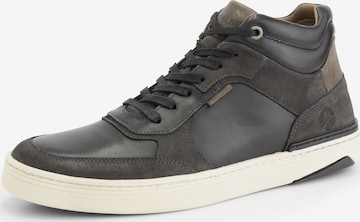 Travelin High-Top Sneakers in Black: front
