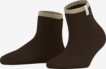 FALKE Socken 'Cosy Plush' in Braun: Vorderseite