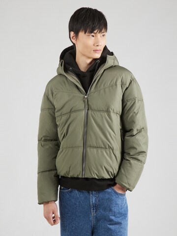 HOLLISTER - Chaqueta de entretiempo en verde: frente