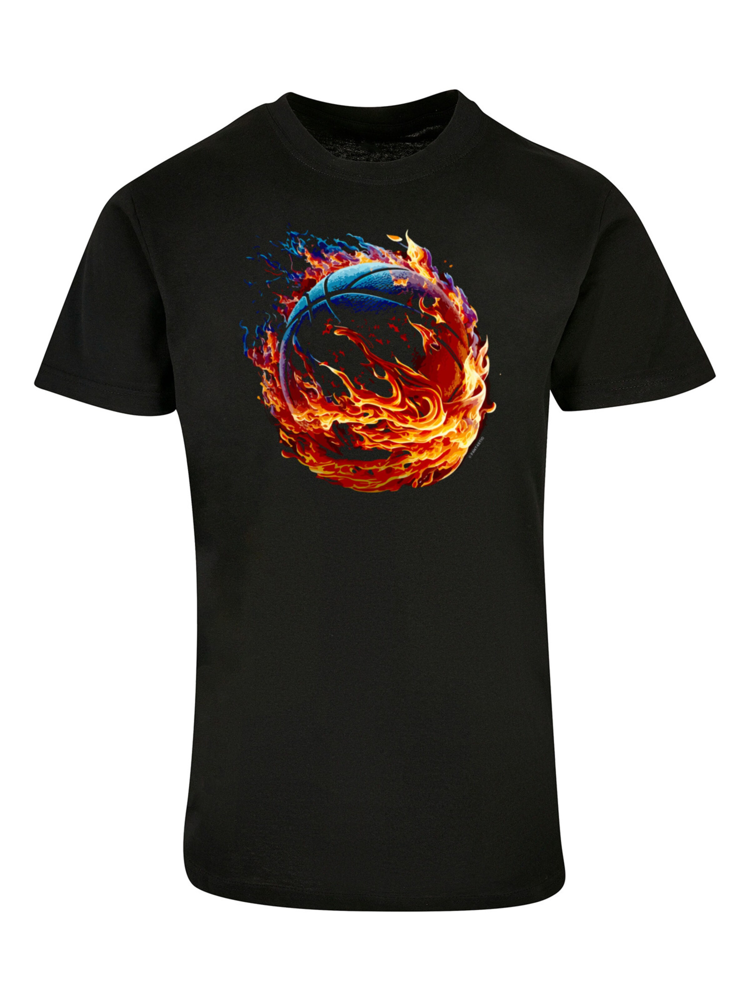 T-Shirt F4NT4STIC en noir : devant