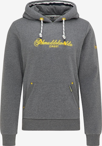 Schmuddelwedda Hoodie 'Zingst' in Grau: predná strana