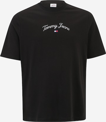 Tommy Jeans Plus T-shirt i svart: framsida