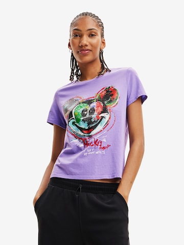 Desigual T-shirt i lila: framsida