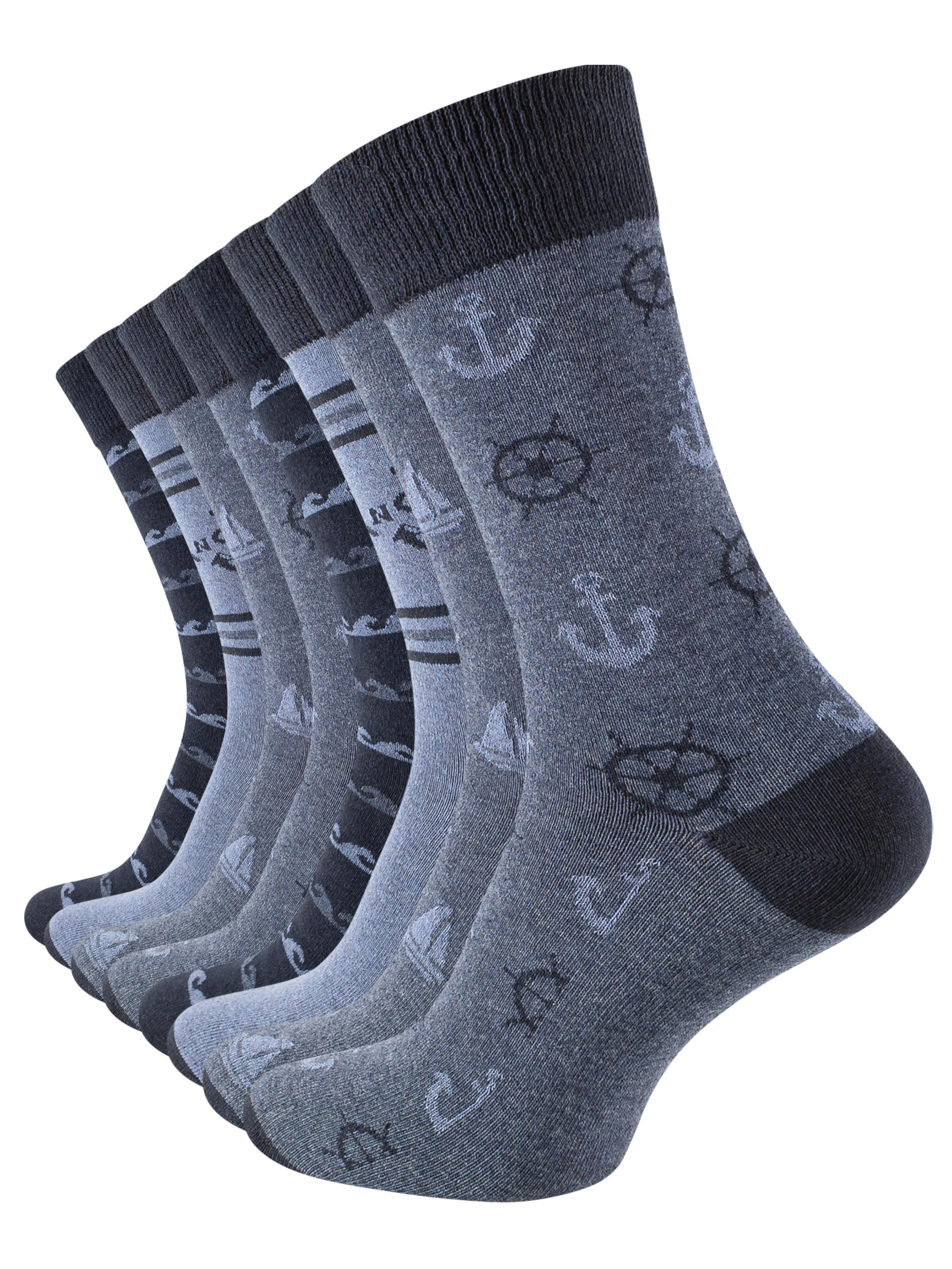 Cotton Prime Socks 'Maritim' in Blue: front