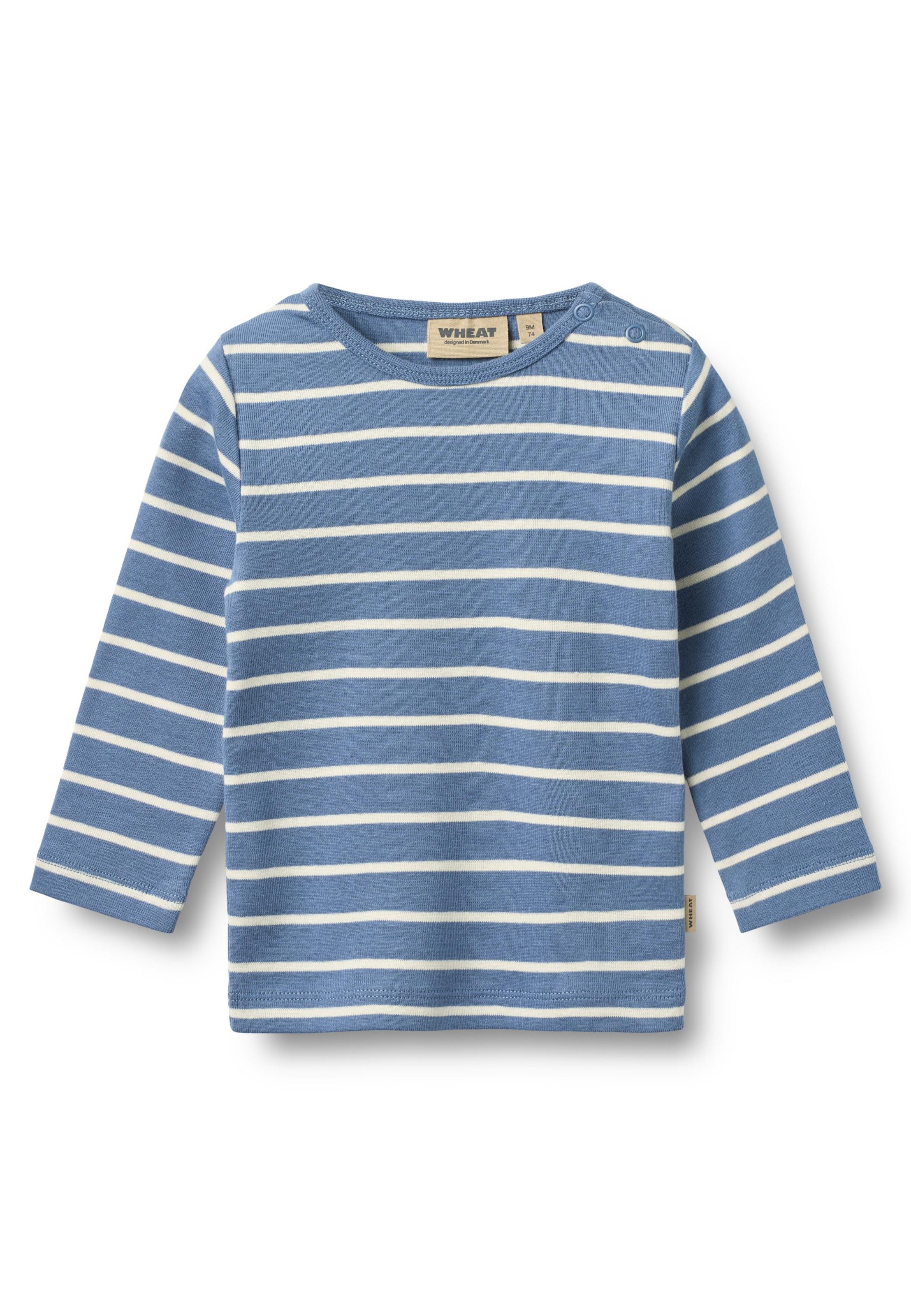 T-Shirt WHEAT en bleu : devant