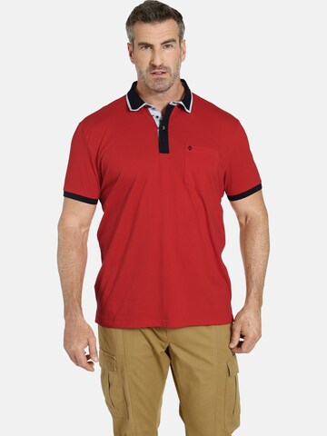 Charles Colby Poloshirt ' Earl Spencer ' in Rot: predná strana