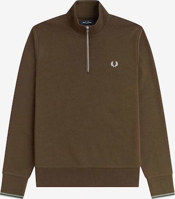 Fred Perry Sweatshirt in Bruin: voorkant