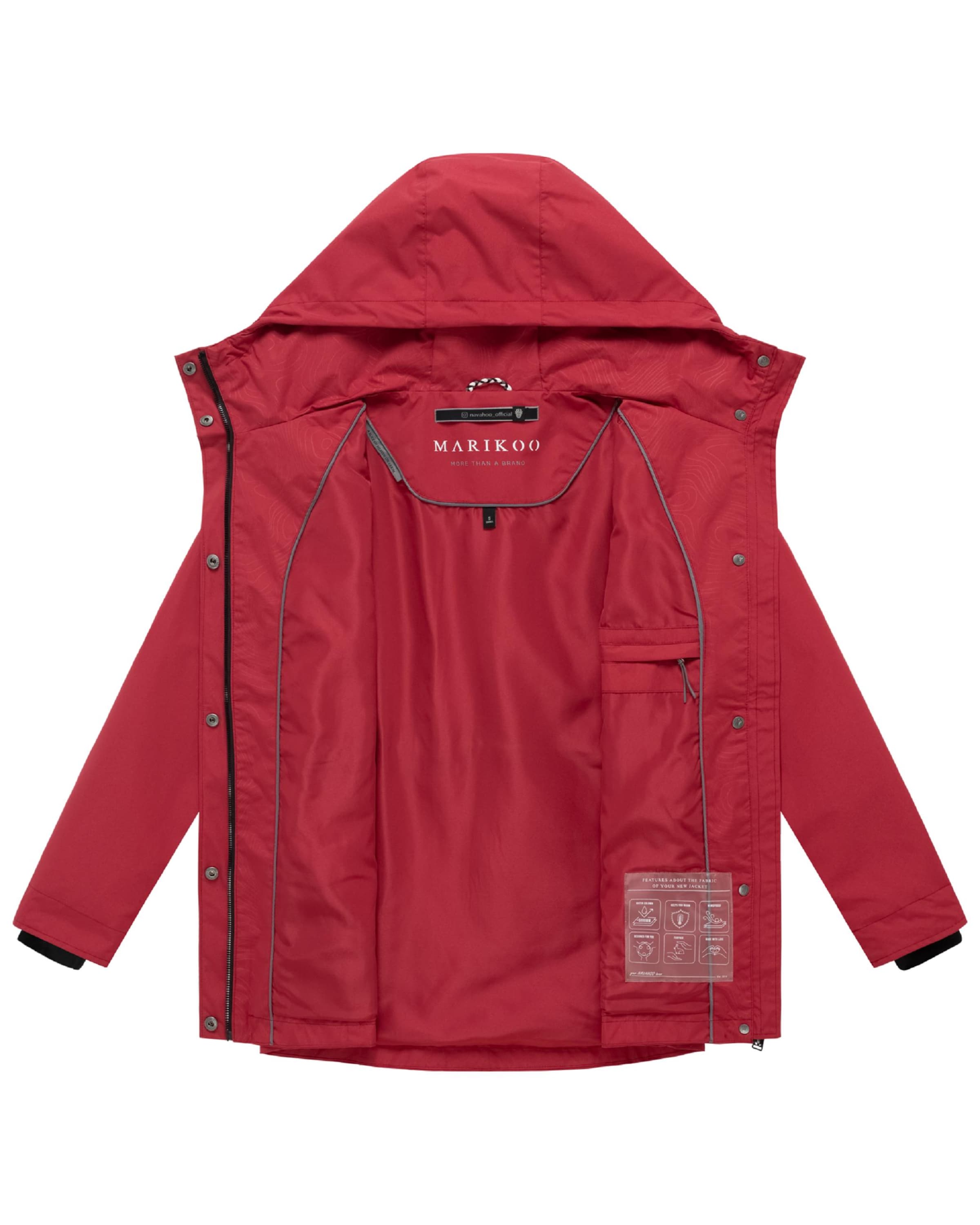 Parka mi-saison 'Bonbonparty 16' MARIKOO en rouge