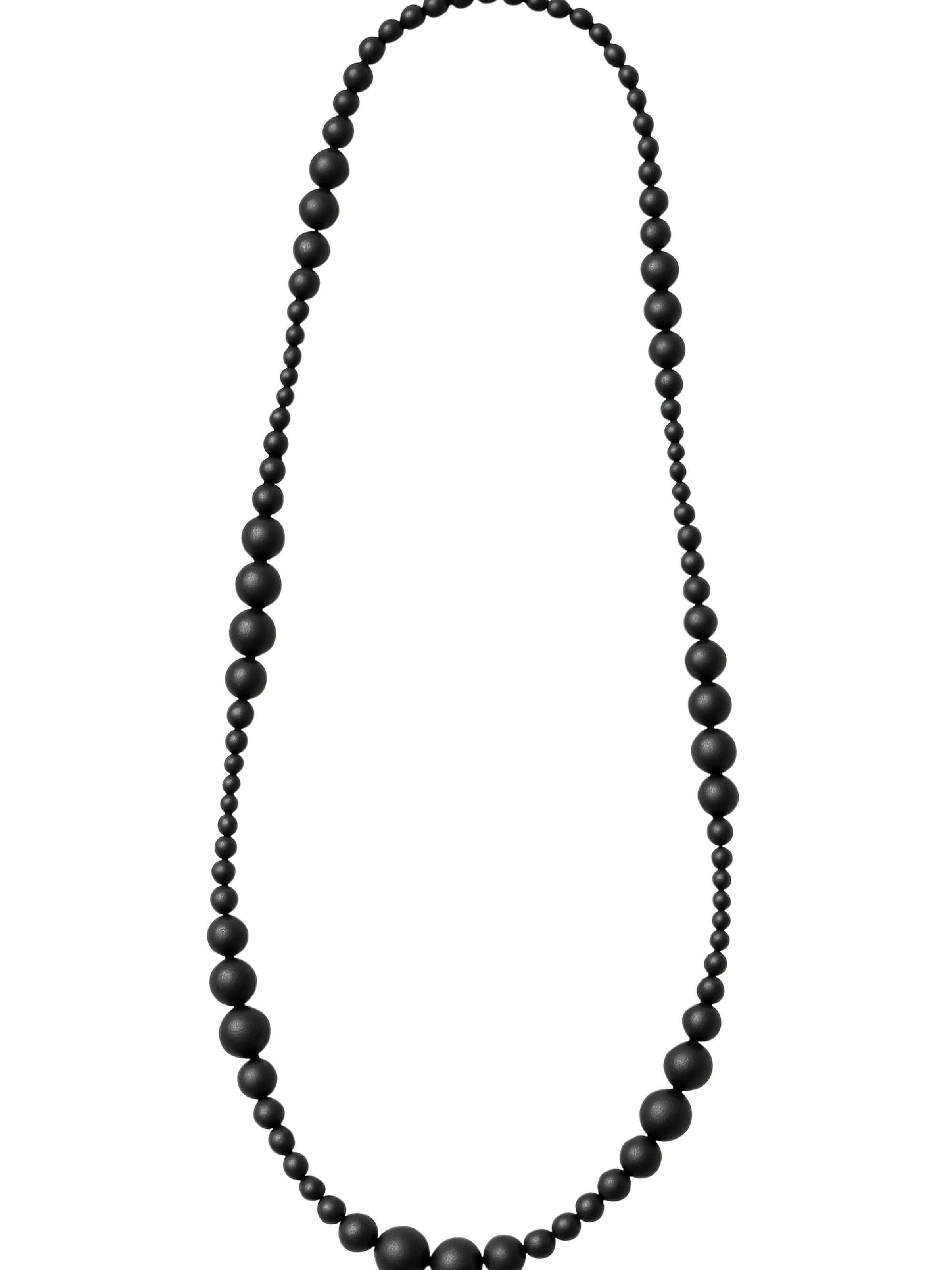 COLLEZIONE ALESSANDRO Necklace 'Ajala' in Black: front