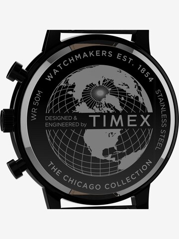 TIMEX Analoog horloge 'Chicago City' in Zwart