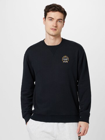 Sweat-shirt Abercrombie & Fitch en noir : devant