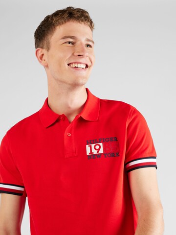 TOMMY HILFIGER Poloshirt 'New York' in Rot