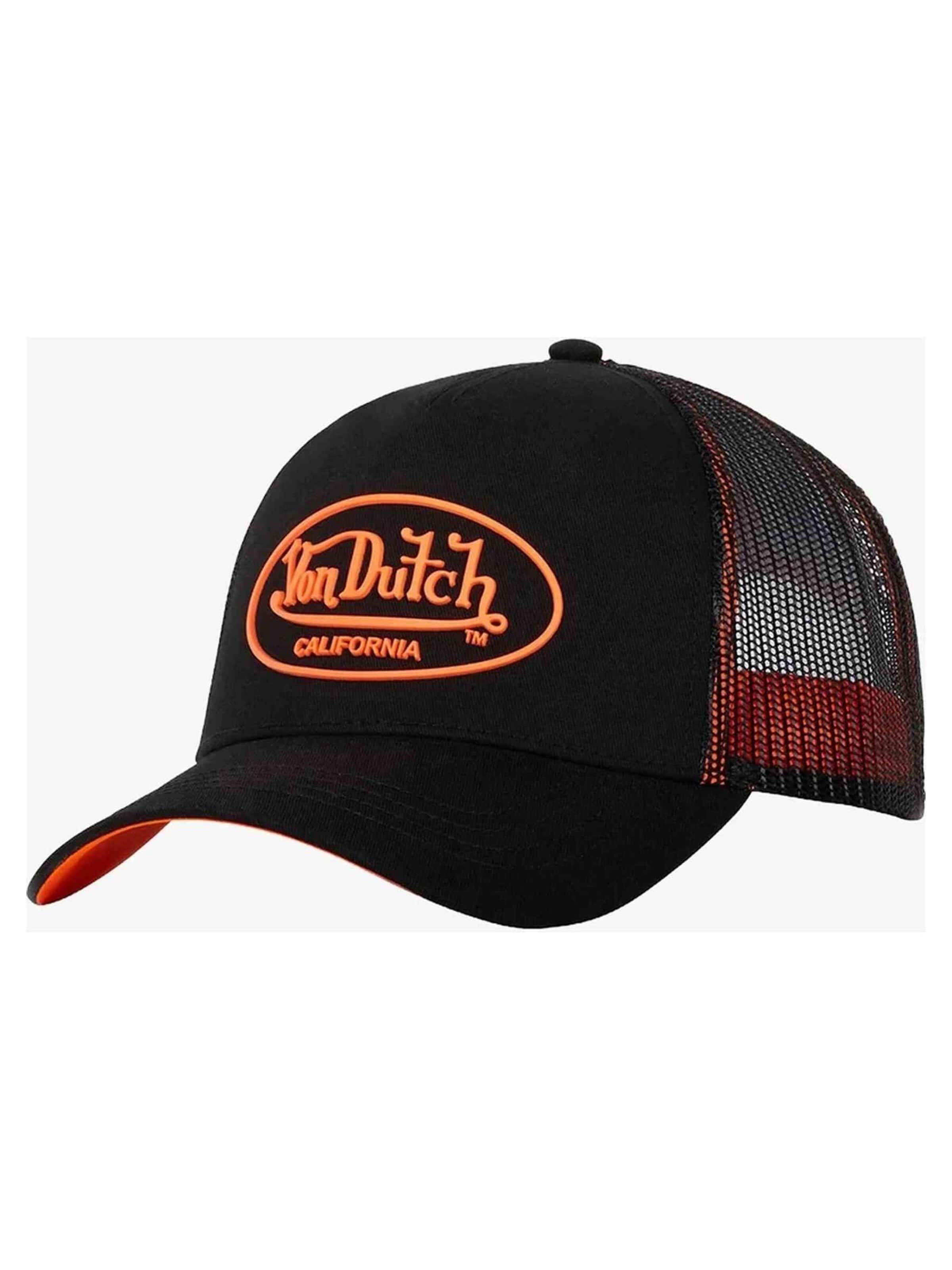 Von Dutch Pet 'Gorra von dutch negra rubber patch trucker cap' in Zwart