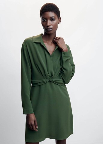 MANGO Sukienka 'Carbon' w kolorze zielony: przód