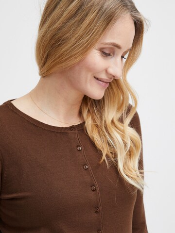 Fransa Gebreid vest in Bruin