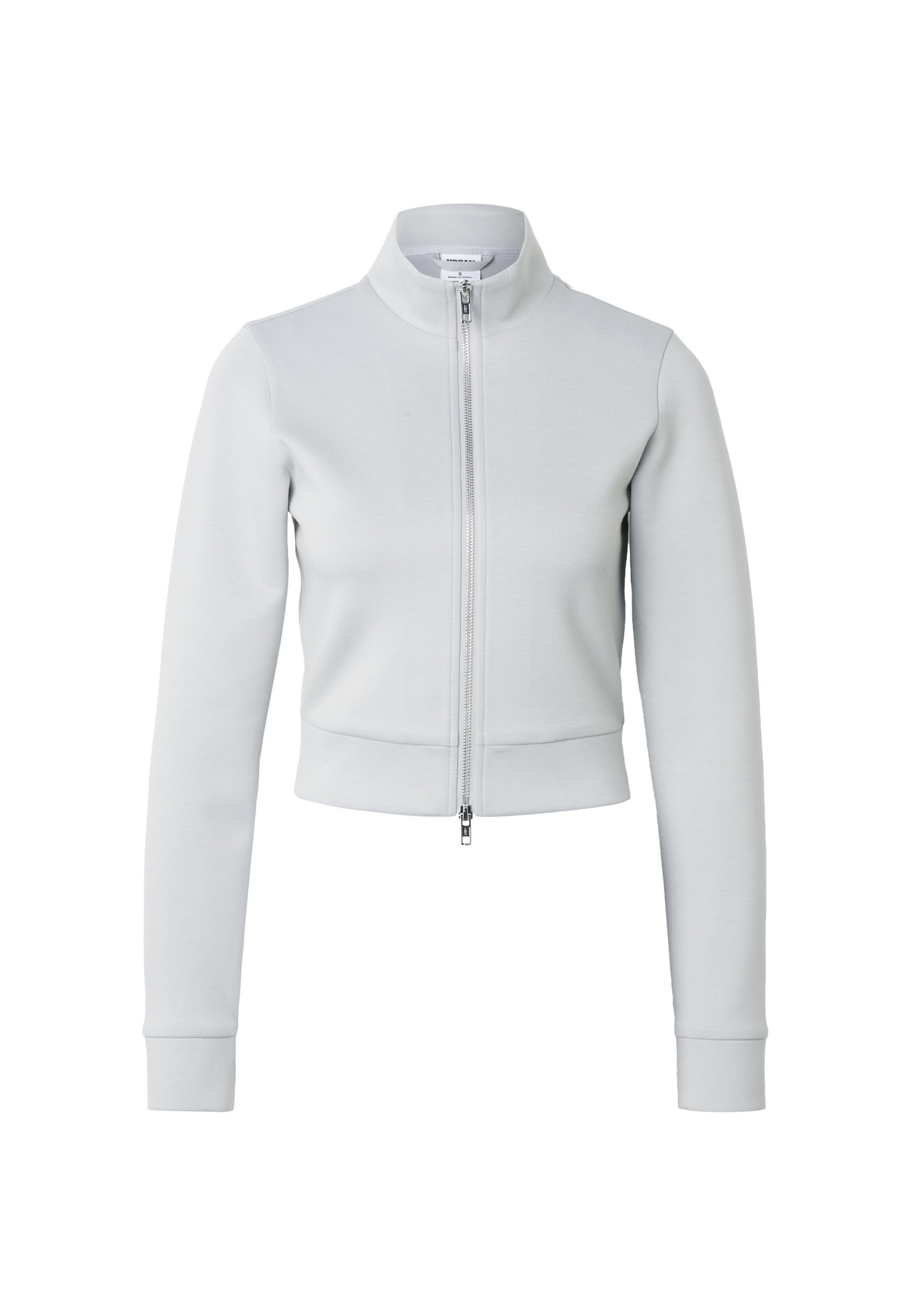 Urban Classics - Sudadera con cremallera en gris: frente