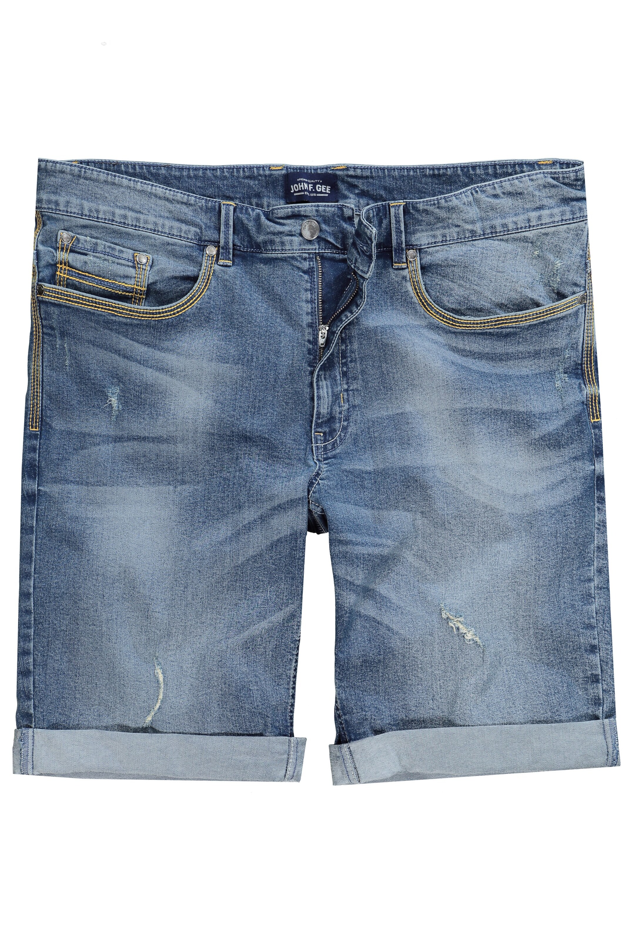 John F. Gee Regular Jeans in Blau: Vorderseite