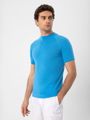 mėlyna Antioch Marškinėliai 'Basic': priekis