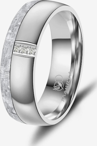 Anello 'MARRYA CA-23 Eheringe aus Carbon' di MARRYA in argento: frontale