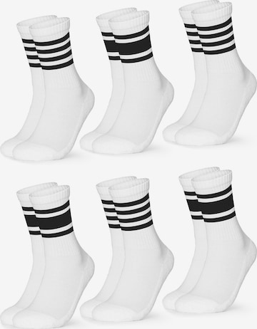 Occulto Socken 'Roger' in Weiß: Vorderseite