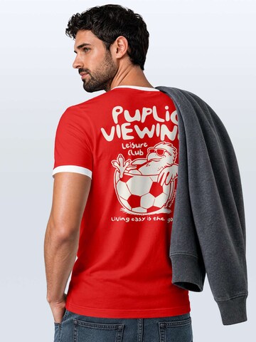 Neverless Shirt 'Public Viewing' in Red