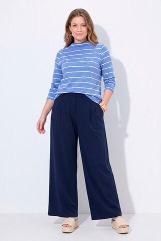 Ulla Popken Loosefit Jogginghose in Blau: Vorderseite
