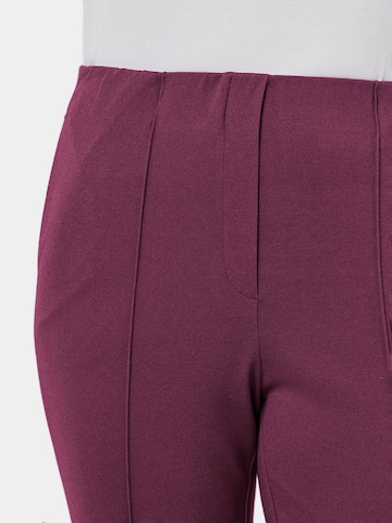Regular Pantalon 'Louisa' Goldner en violet