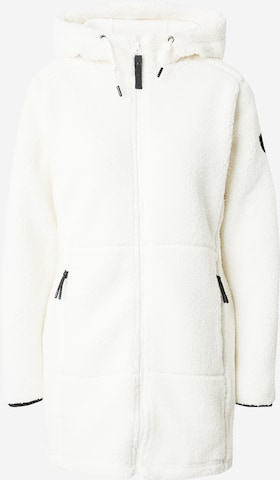 ICEPEAK Athletic Fleece Jacket 'AGRA' in White: front