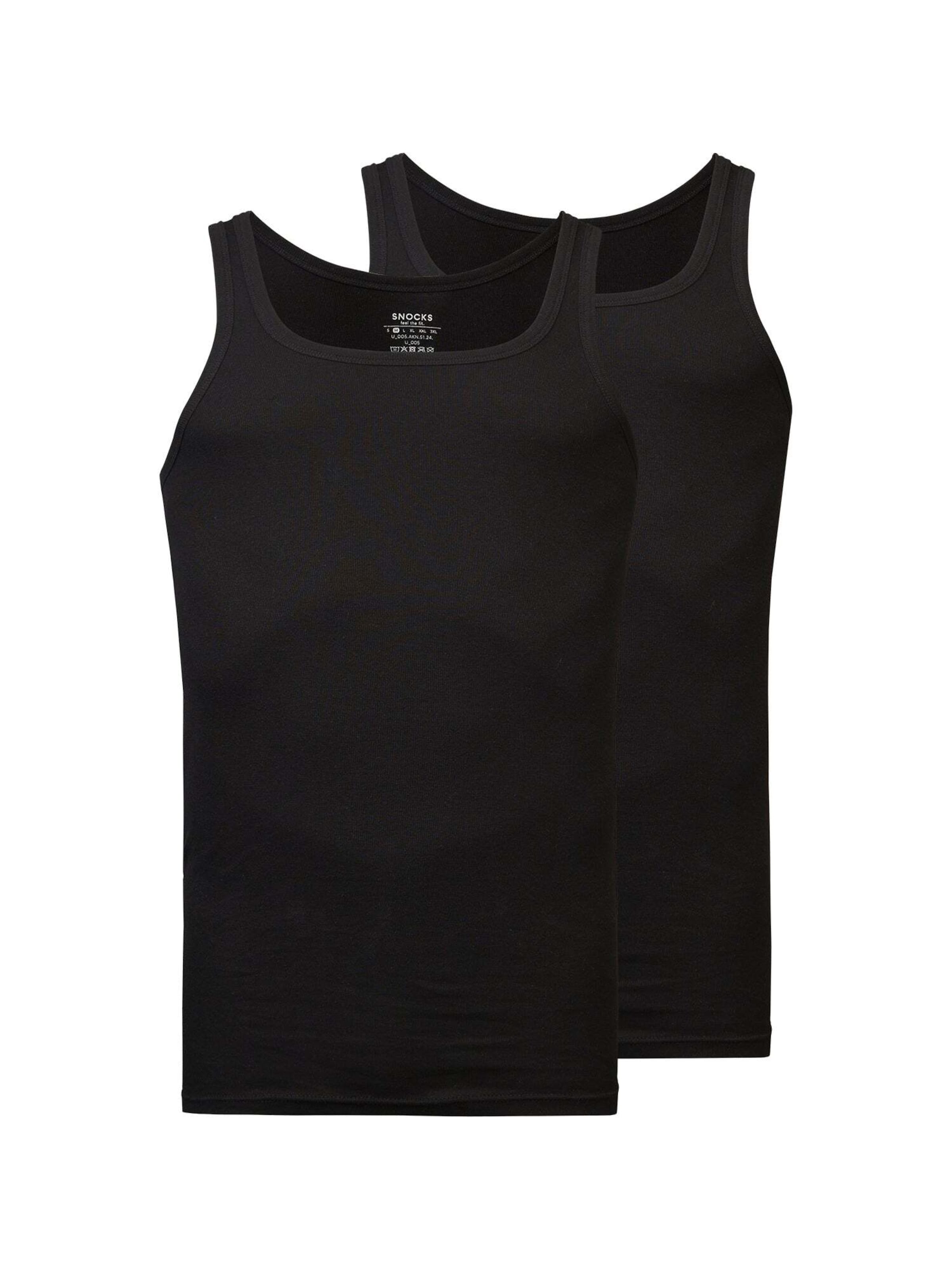 SNOCKS Undershirt in Black: front