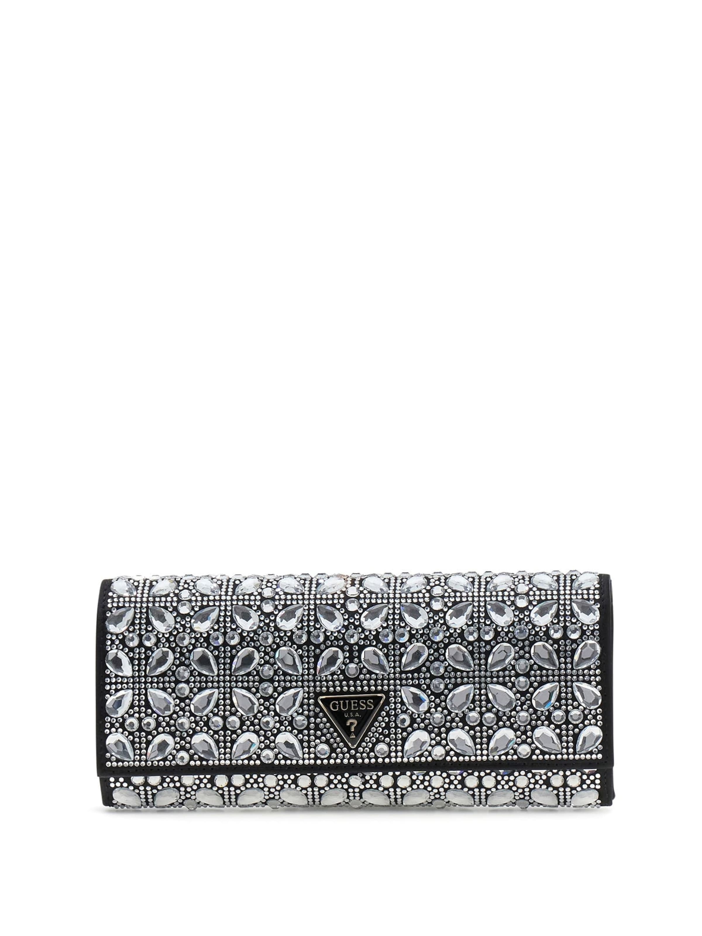 Pochette 'Rhinestones' di GUESS in nero: frontale