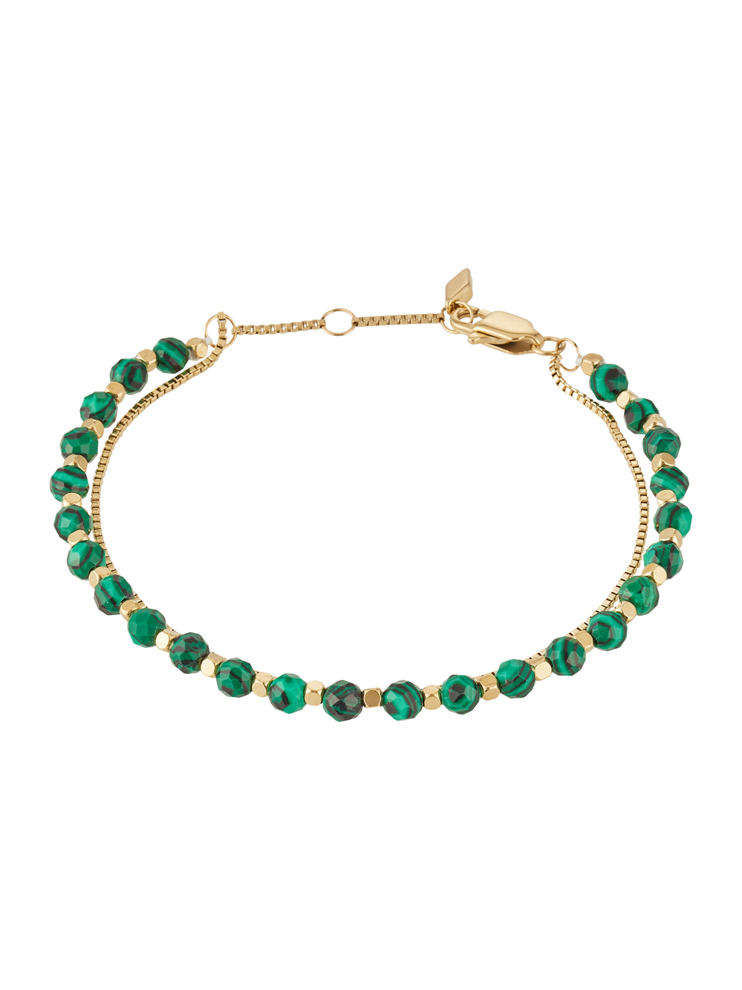 FOSSIL Armband in gold / smaragd, Produktansicht