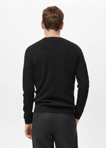 MANGO MAN Sweater 'Antigua' in Black