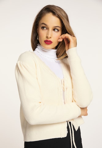 faina Knit Cardigan in White