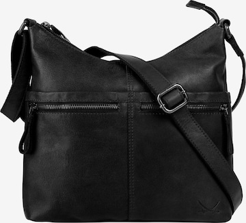 Sac à bandoulière SANSIBAR en noir : devant