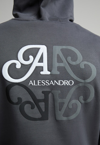 Alessandro Zavetti Sweatshirt 'Vicolo' in Grey