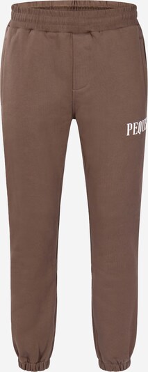Pantaloni Pequs pe maro / alb, Vizualizare produs