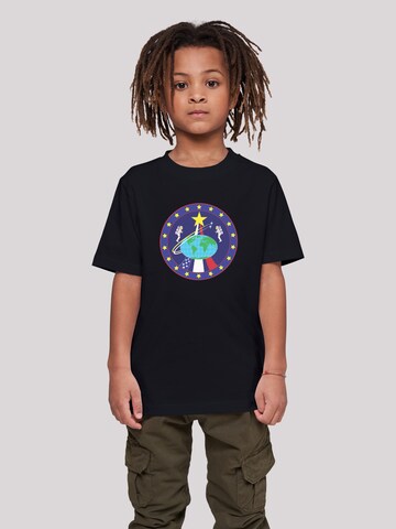F4NT4STIC Shirt 'NASA Classic Globe Astronauts' in Black: front