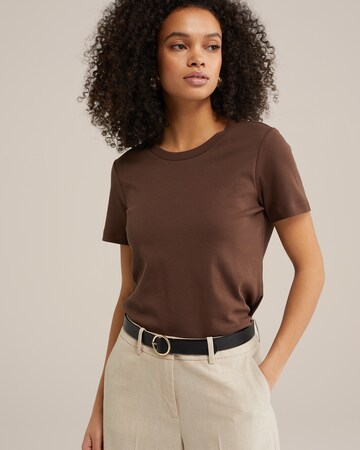WE Fashion Shirt in Brown: front