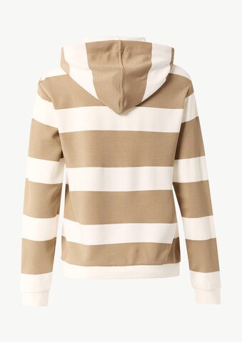 Sweat-shirt comma casual identity en beige : derrière