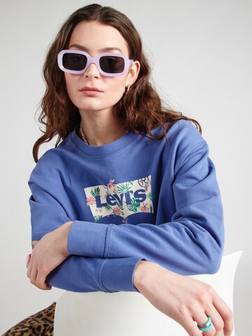 LEVI'S ® Sweatshirt 'Graphic Standard Crew' i blå