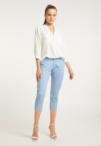 DreiMaster Maritim Slimfit Broek in Blauw
