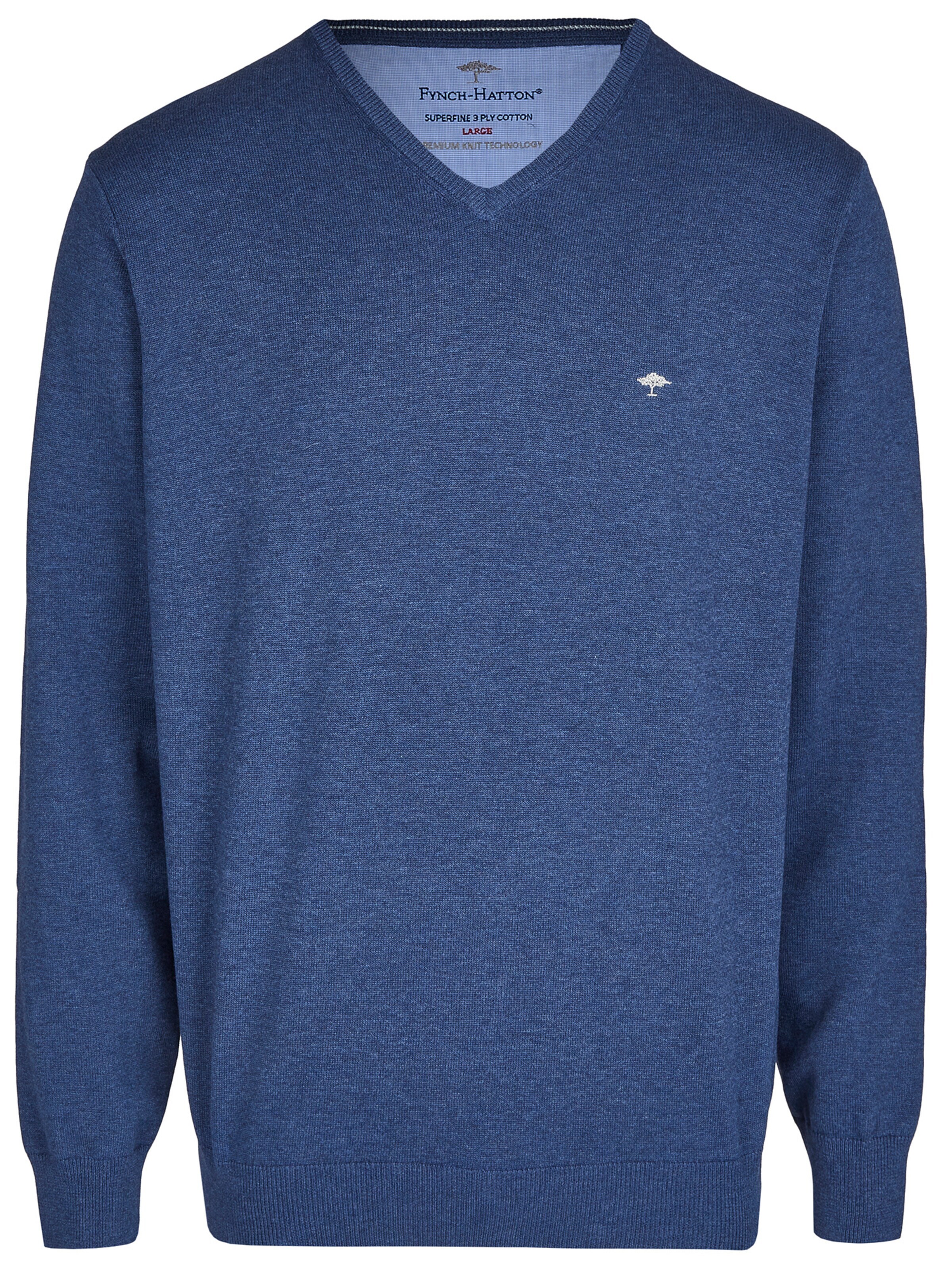 FYNCH-HATTON Sweater in Blue: front