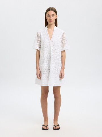 SELECTED FEMME Kjole 'SLFLaerke' i hvid: forside
