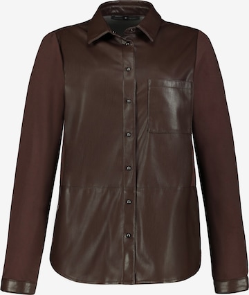 Gina Laura Blouse in Brown: front