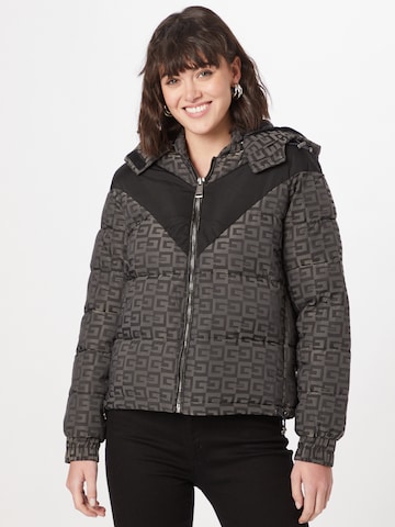 GUESS Winter Jacket 'Alma' in Grey: front